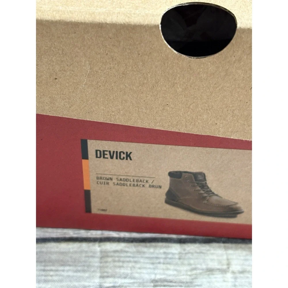 NEW Men's Kodiak Devick Wedge‎ Boot Brown  Saddleback Size 8 M Retail $130